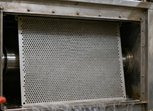 Embedded Perforated Filter Mesh Sheet for Containment Box – Stainless Steel & Aluminum Base Filtration