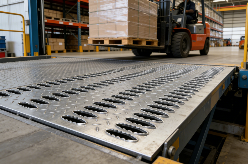 Stainless Steel Anti Slip Grating for Pharmaceutical Plant Platforms | Hygienic & Corrosion Resistant Flooring