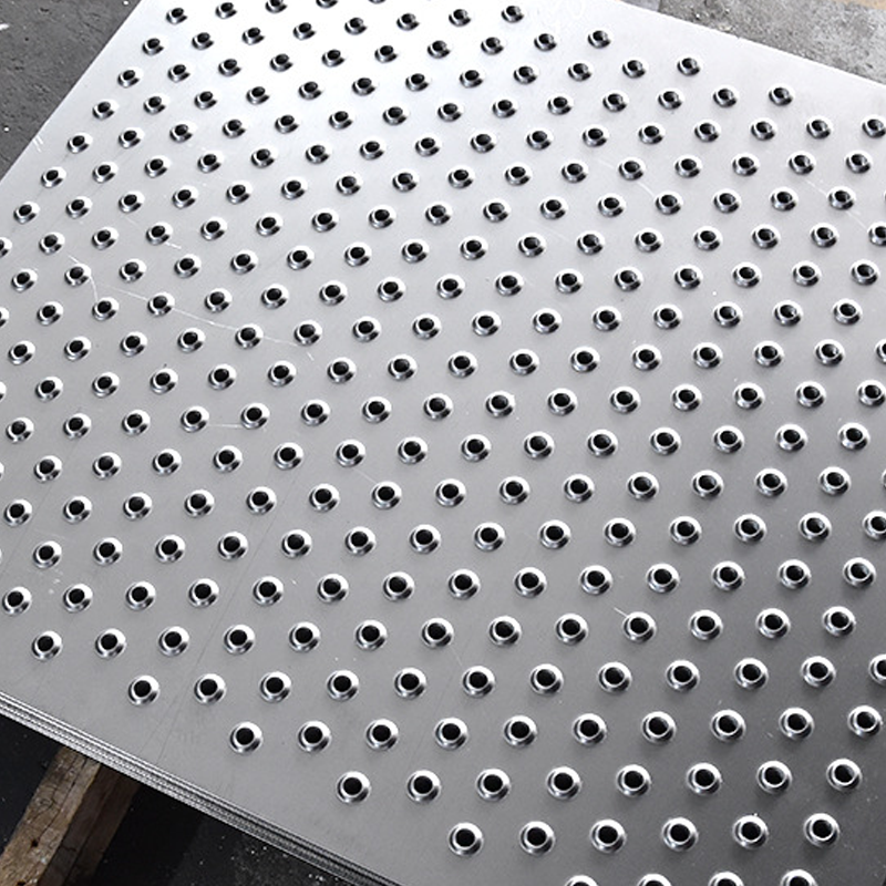 Stainless Steel Fisheye Sheet | Non Slip Perforated Plate for Industrial Flooring