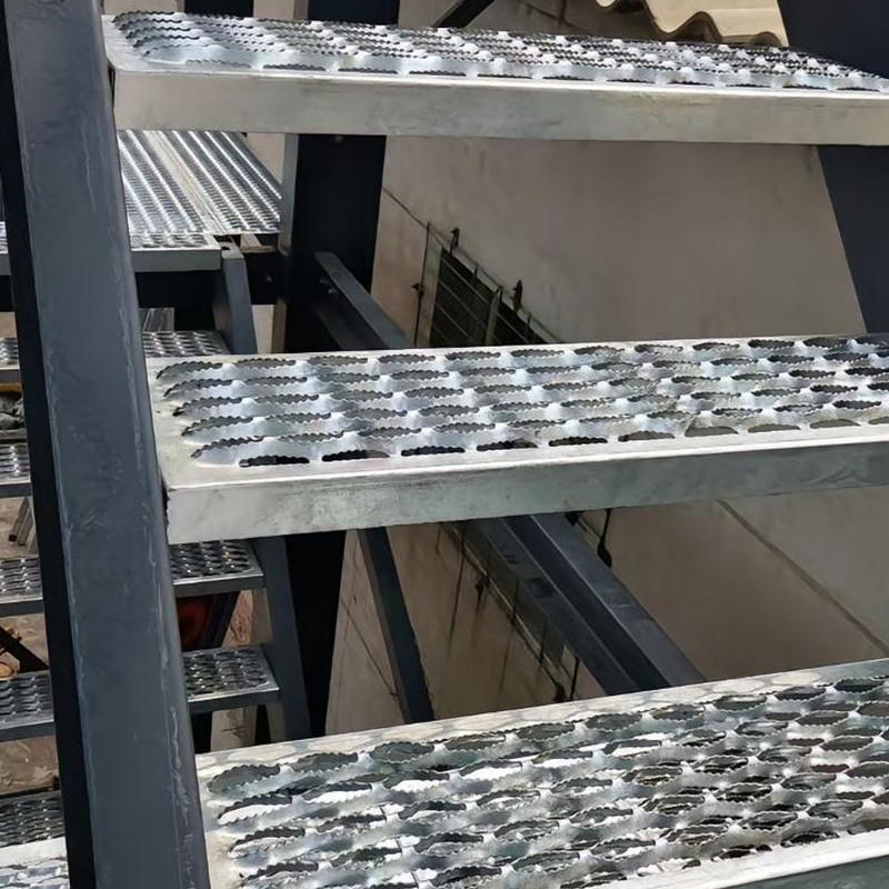 Anti-slip punched plates