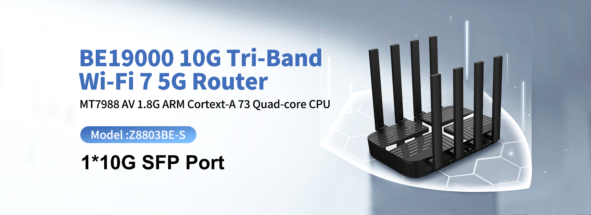 BE19000 10G Tri-Band Wi-Fi 7 5G Router