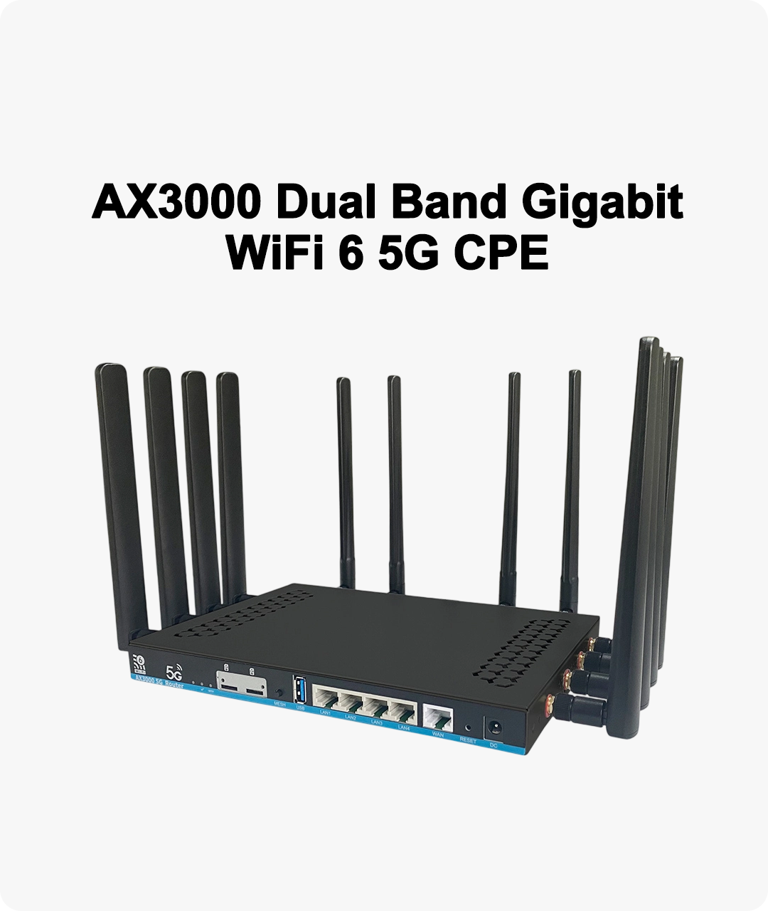 AX3000 Dual Band Gigabit WiFi 6 5G CPE