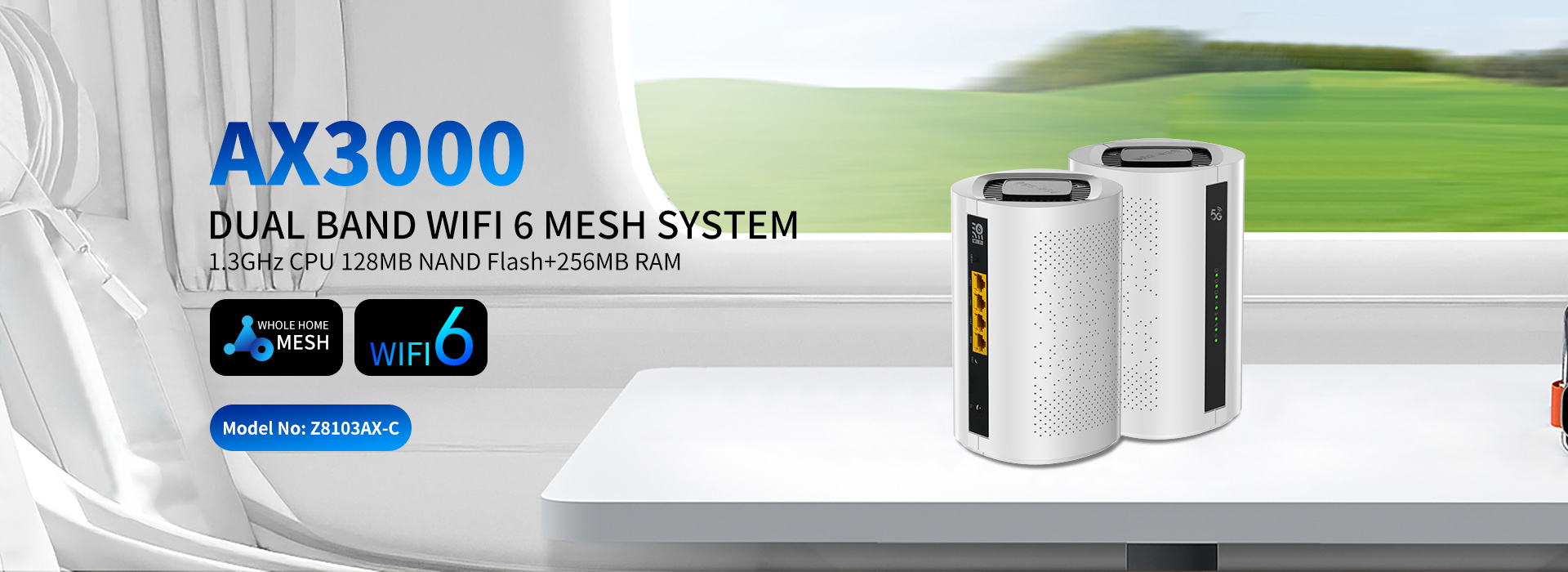 AX3000 DUAL BAND WIFI6 MESH SYSTEM