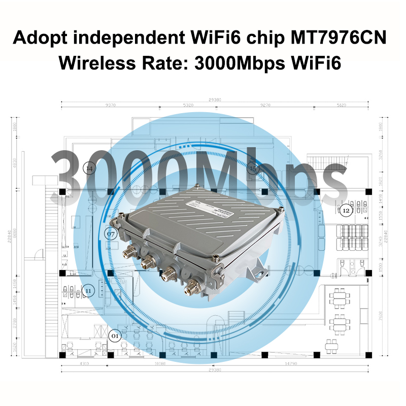AX3000 Outdoor 5G CPE Z8105AX-M2-H