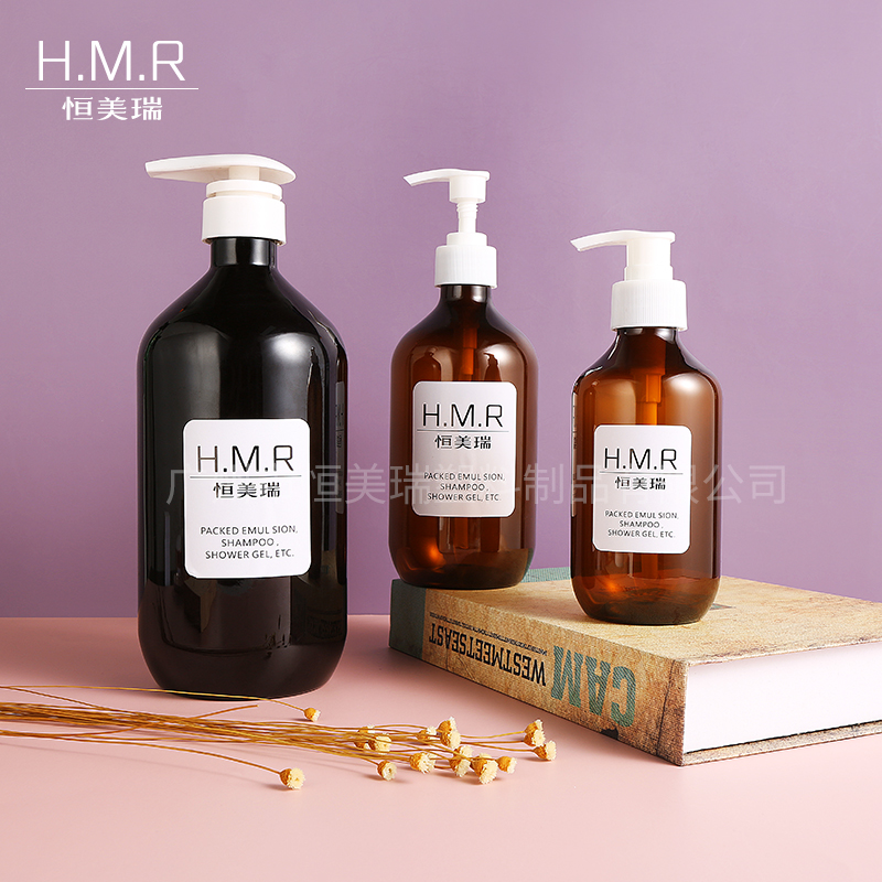 300ml/500ml Amber Glass Pump Bottles