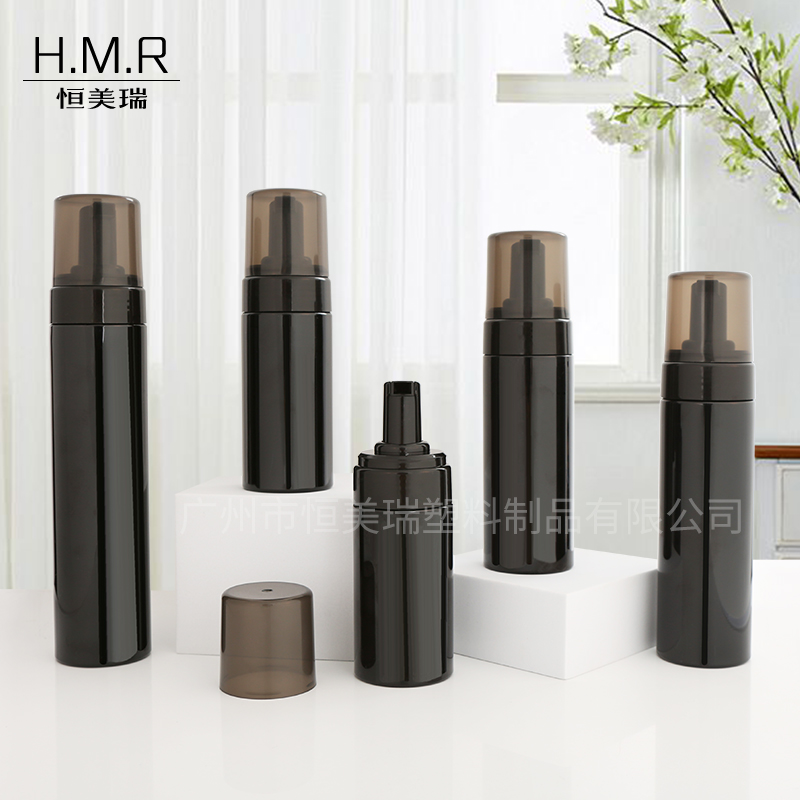 100ml/120ml/150ml/200ml Black Plastic Foam Pump Bo
