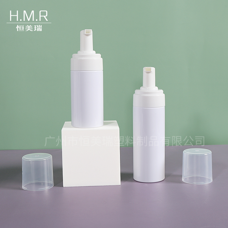 White Plastic Foaming Bottles with Slanted Nozzle