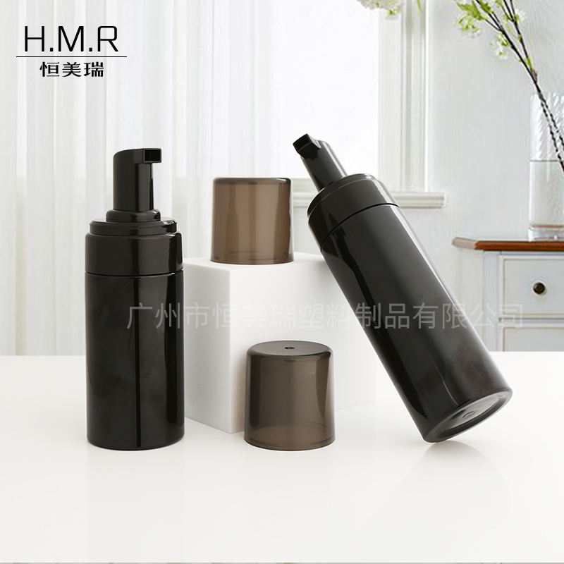 100ml/120ml/150ml/200ml Black Plastic Foam Pump Bottles
