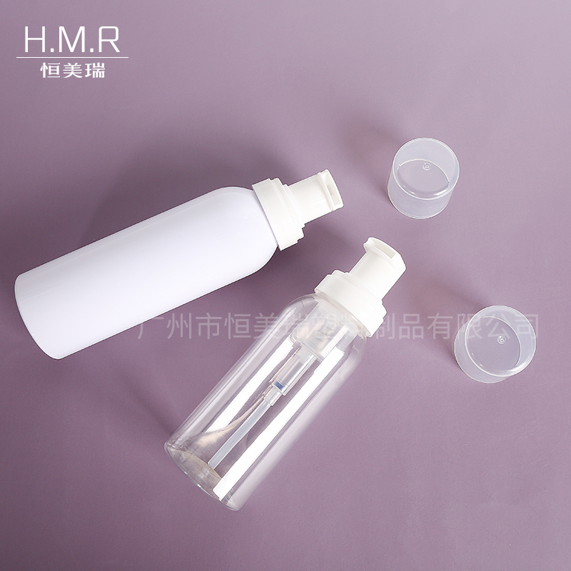 120ml/150ml/180ml/200ml Clear and White Plastic Foam Pump Bottles