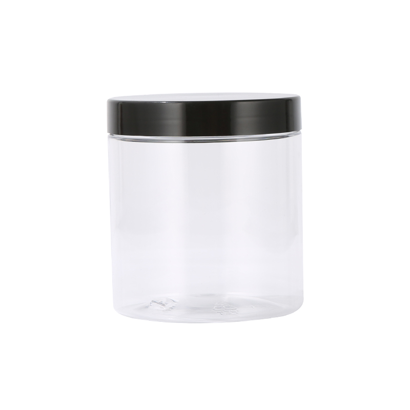 50ml/80ml/100ml/120ml/150ml/200ml/250ml/300ml Clear Plastic Storage Jars with Screw Lids