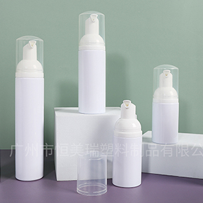 30ml/50ml/60ml White Plastic Foaming Bottles with Angled Pump