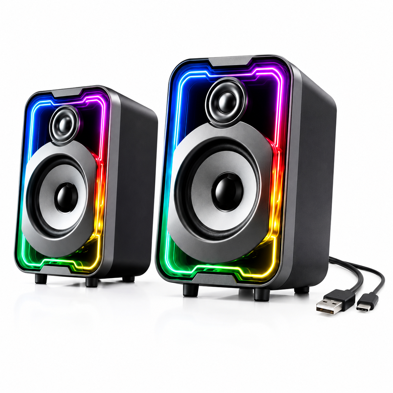 OEM Modern RGB Gaming Setup  with Easy-Control Pod, 5 Mirror-Like LED Light Modes, for Monitor Laptop Desktop Gaming（SP-5800）Direct from China Factory