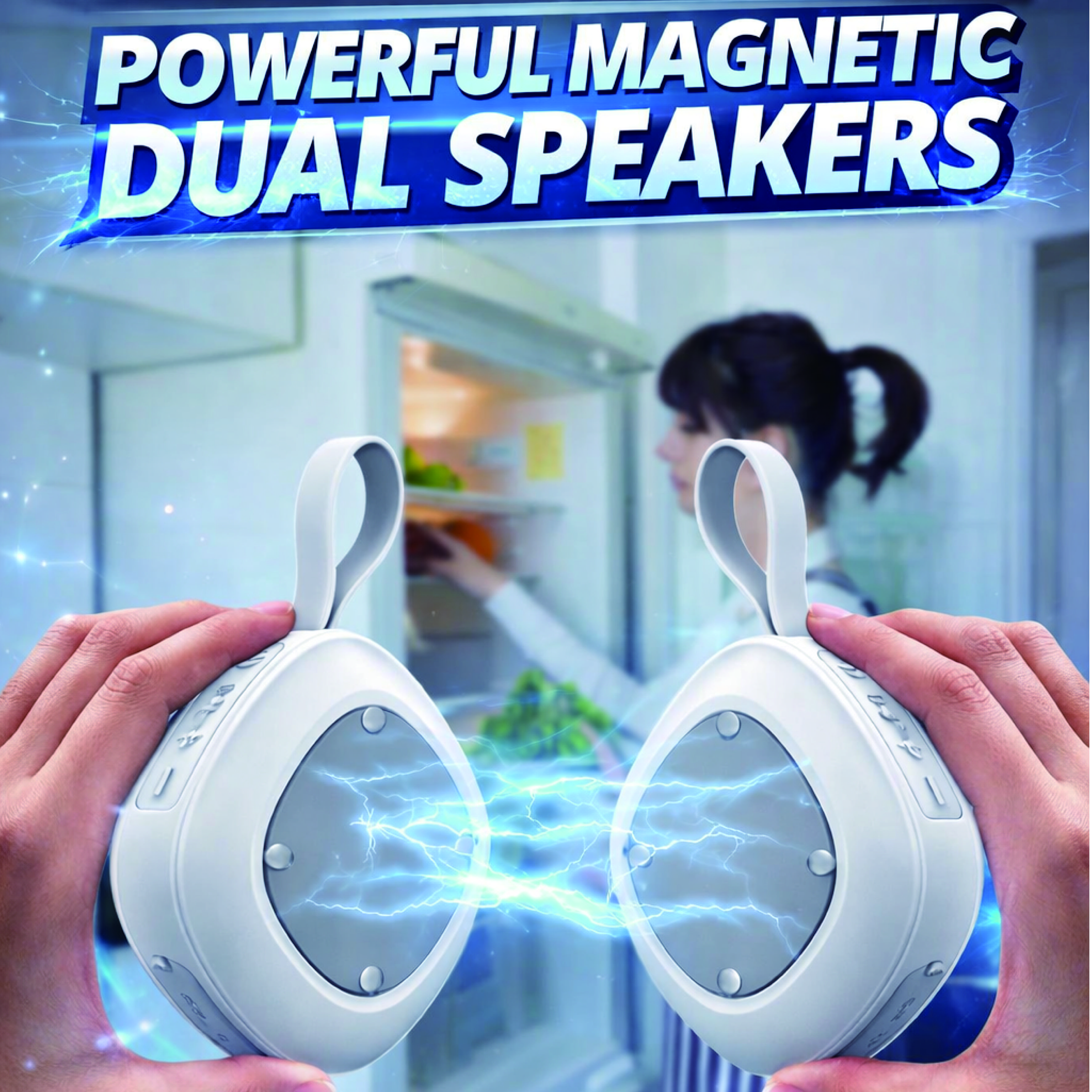 Portable Cloth Wireless Waterproof 5W Mini Speaker with Magnetic Perfect for Listening Clear Bass and Treble 360° Sound