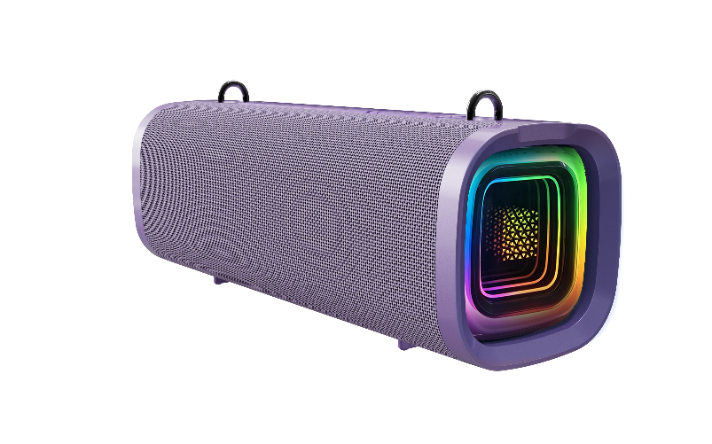 Portable Outdoor Bluetooth Speaker 50W RMS IPX5 Waterproof 3000mAh Battery RGB Side Diaphragm Light TWS Pairing for Home Travel