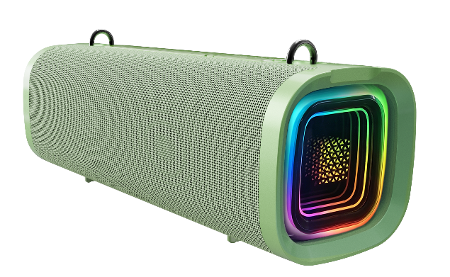 Portable Outdoor Bluetooth Speaker 50W RMS IPX5 Waterproof 3000mAh Battery RGB Side Diaphragm Light TWS Pairing for Home Travel