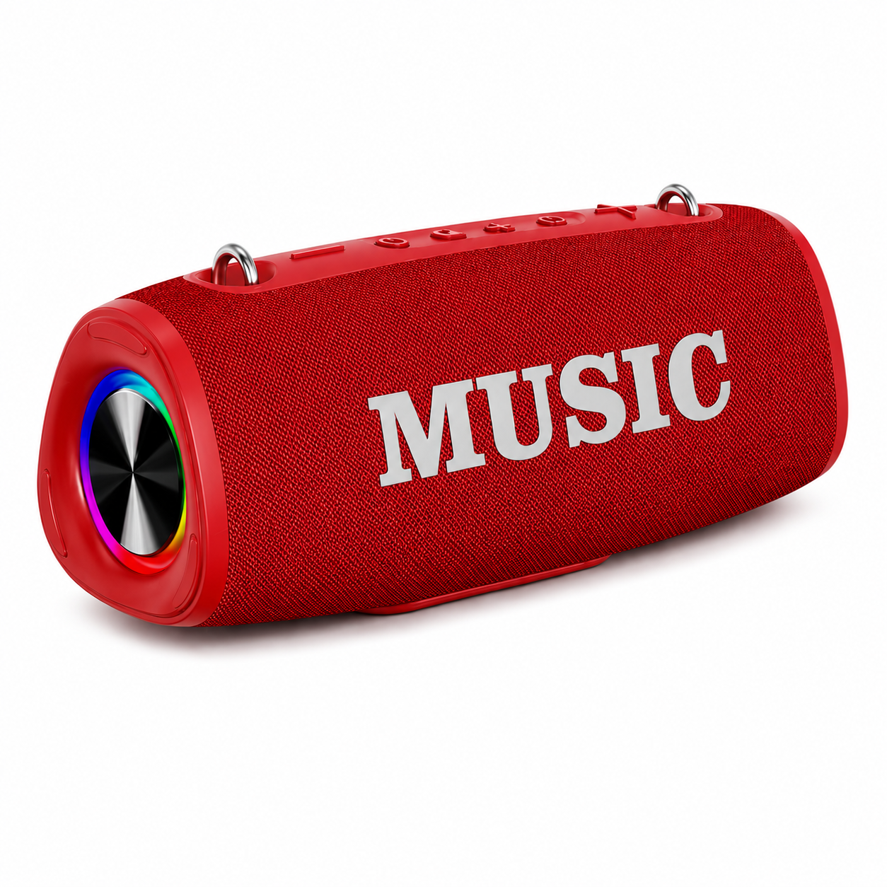Portable RGB Bluetooth Speaker with Powerful Bass and Party LED Light