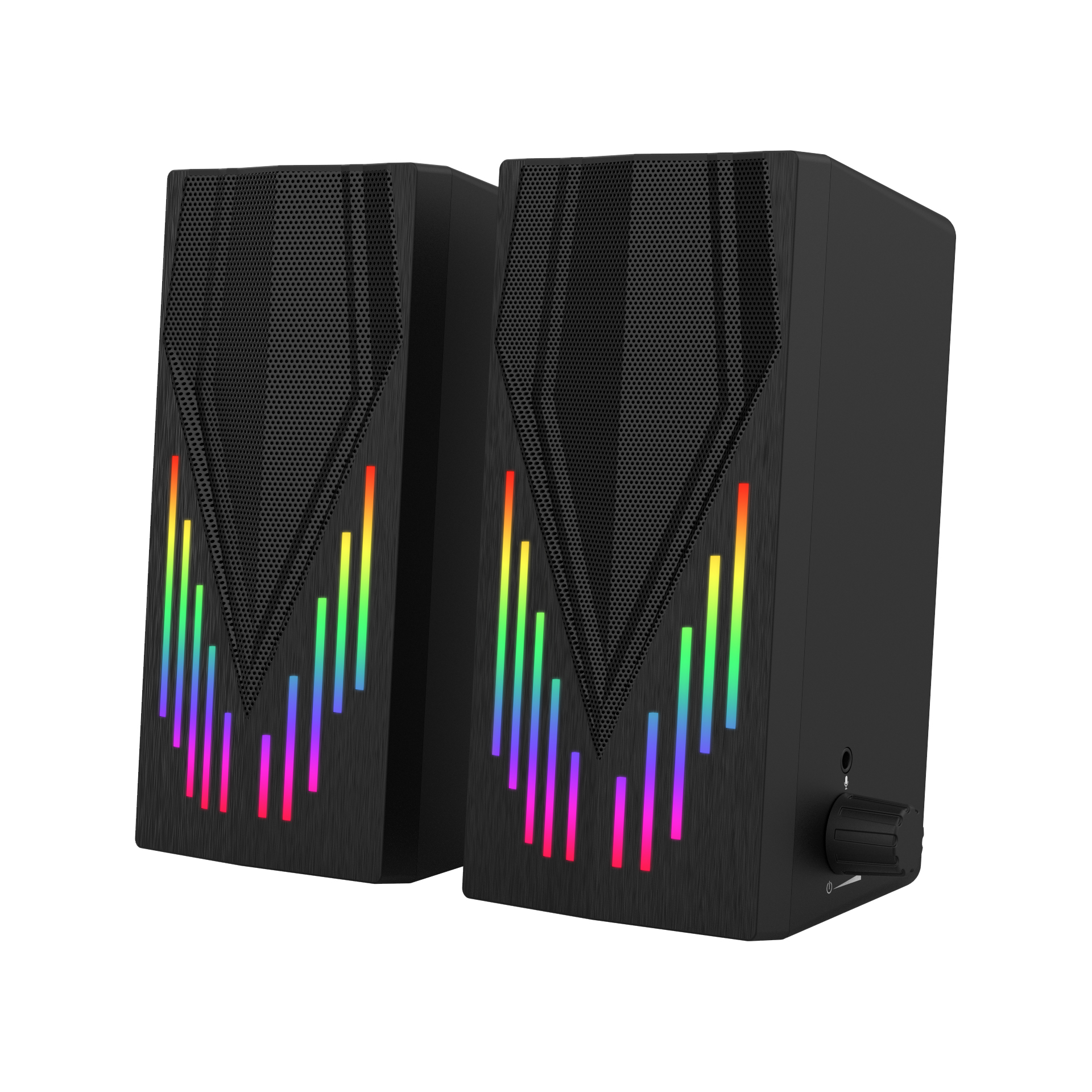 Custom 2.0 RGB Desktop Computer Speakers with Stereo Sound for PC Gaming and Office Use (SP-1065) OEM/ODM Manufacturer