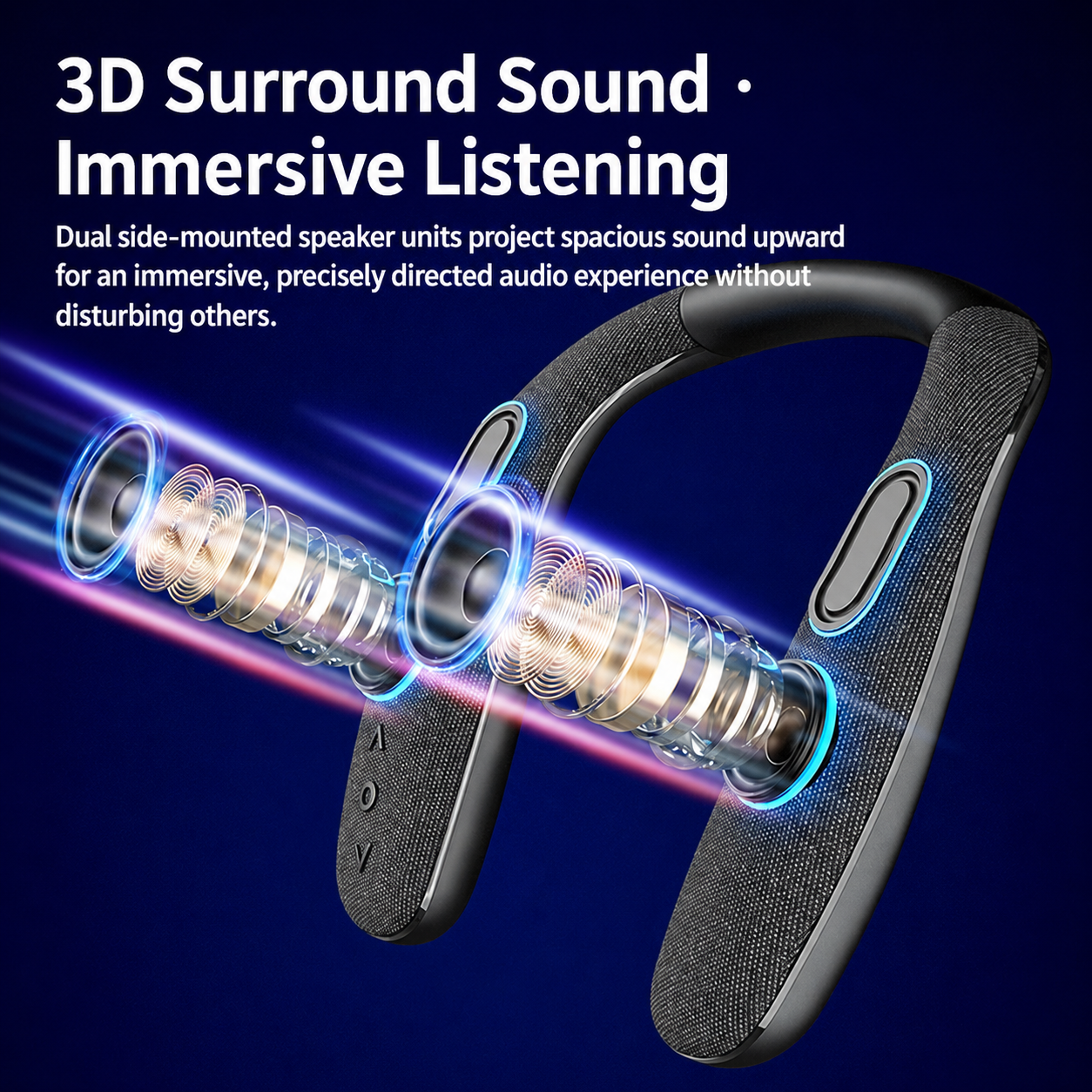 Open-Ear Wearable Neckband Bluetooth Speaker 6W （SP-908） | OEM Manufacturer