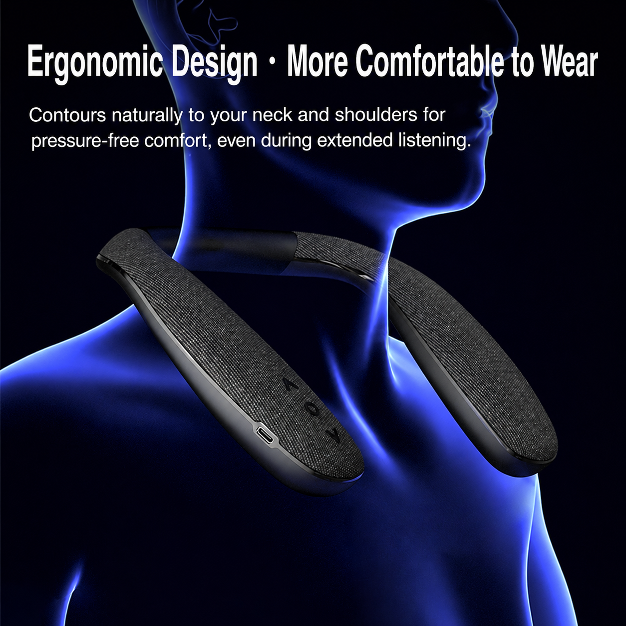Open-Ear Wearable Neckband Bluetooth Speaker 6W （SP-908） | OEM Manufacturer