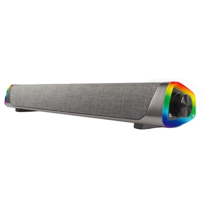 Hot Selling Big Sound 10W Power Bass Creative Hifi Wireless Stereo Music Surround Subwoofer PC Wired Loudspeakers with RGB Light （SP-6008BT）