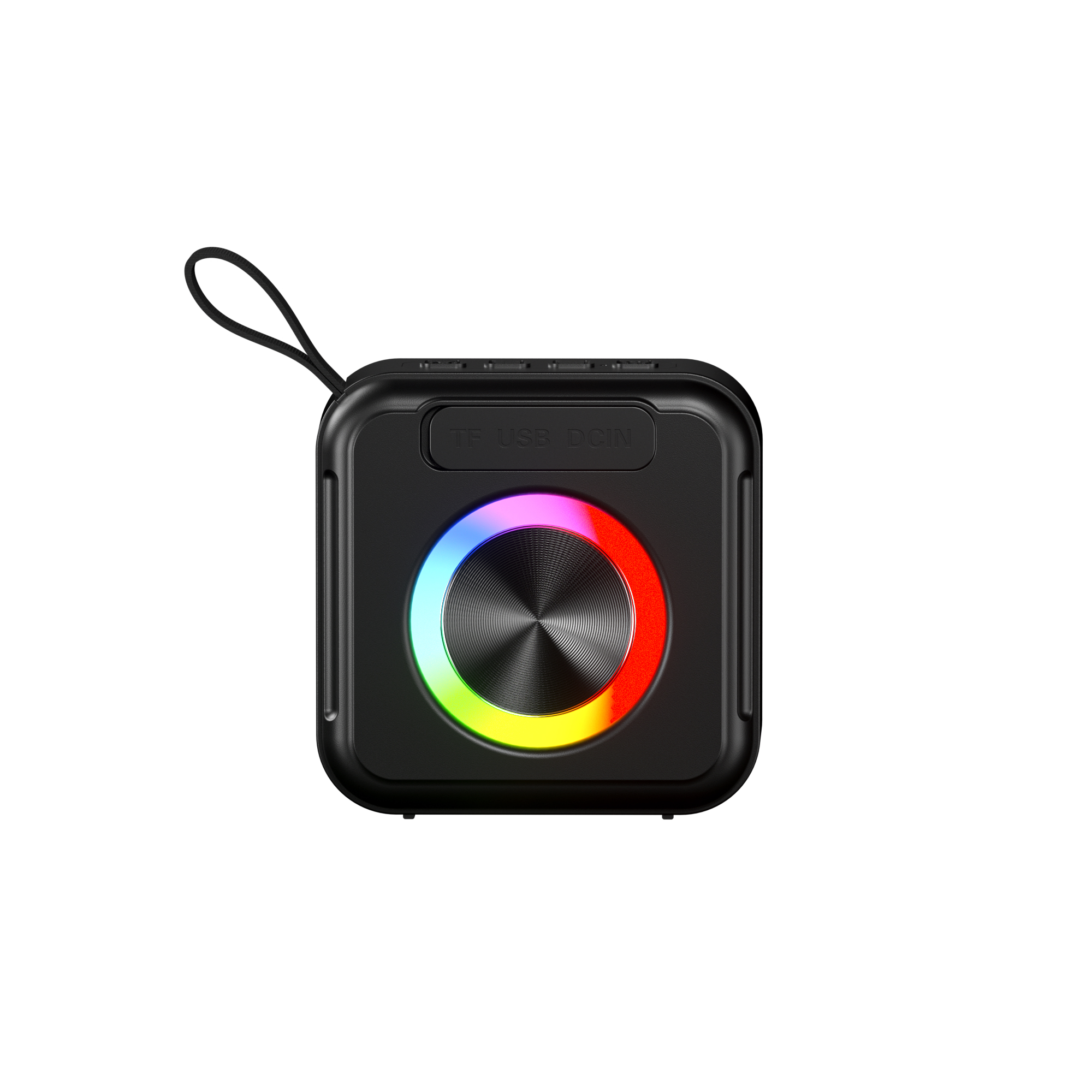 Factory Direct Wholesale Audio Wireless Rgb Led Light with High Sound Quality Portable Outdoor Speaker 5W Subwoofer