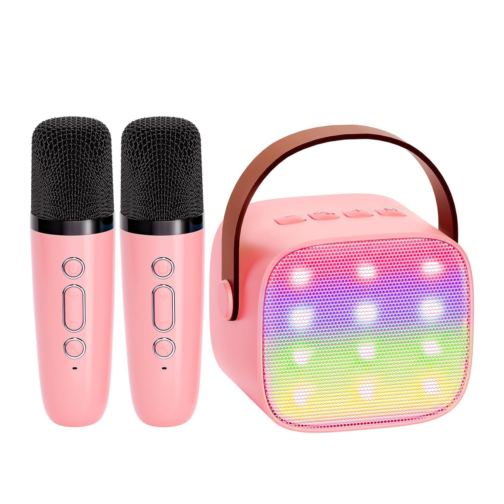 Karaoke Microphone Speaker Set with RGB Light Bluetooth Speaker