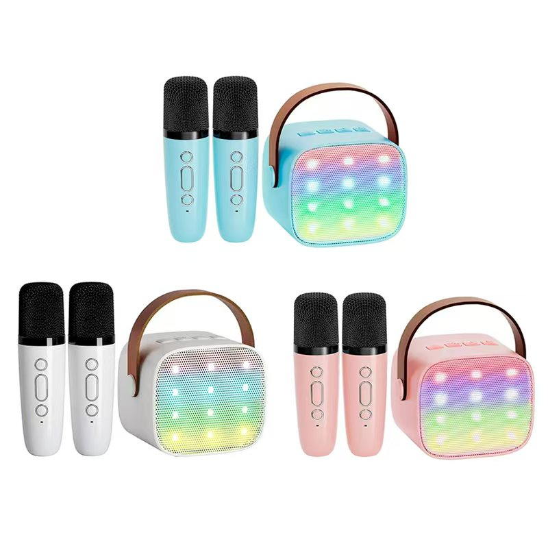 Karaoke Microphone Speaker Set with RGB Light Bluetooth Speaker