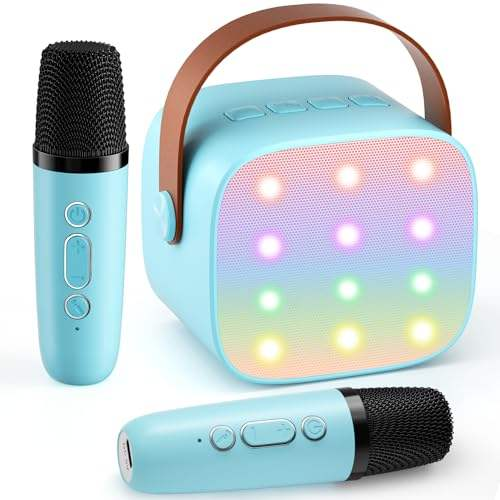 Karaoke Microphone Speaker Set with RGB Light Bluetooth Speaker