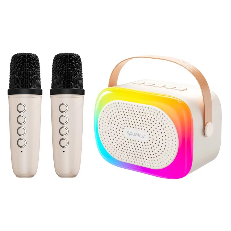 Wireless Karaoke Microphone Speaker Set with RGB Light Bluetooth Speaker
