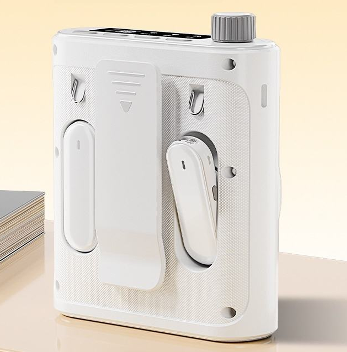 Portable Bluetooth Karaoke Speaker with Dual Wireless Microphones and 10 Hours Playtime