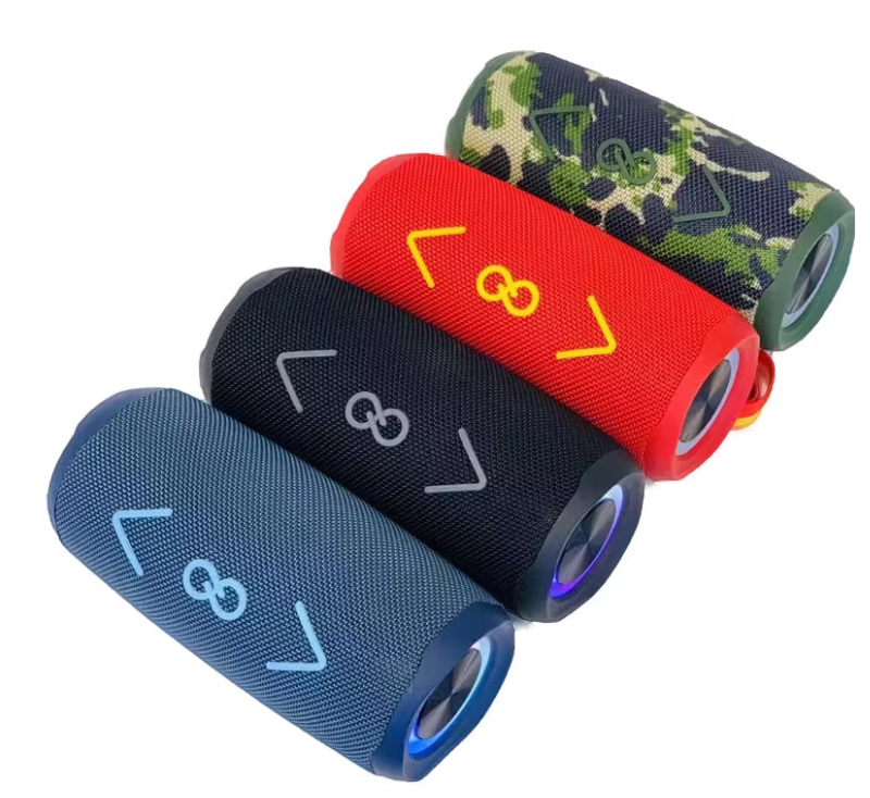 16W Hot Selling Creative Fabric Magnetic Wireless 360° Surround Sound Quality Boombox Waterproof Portable Speakers with RGB Lights (SP-5450) Professional Manufacturer in China