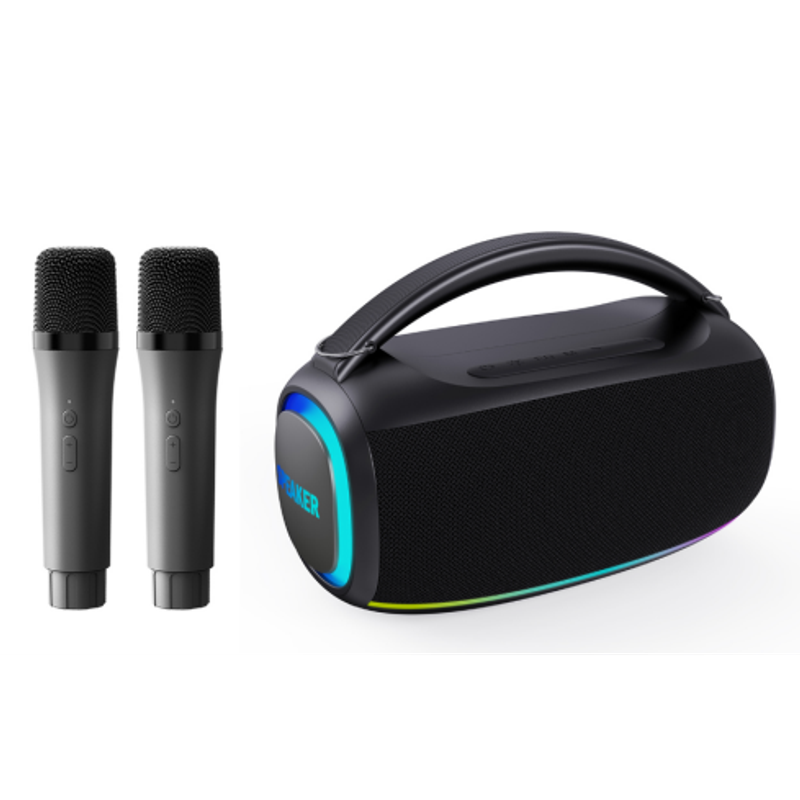OEM 40W Black Bluetooth Wireless Portable Speaker with Dual Microphones and RGB Light OEM SUPPLIER
