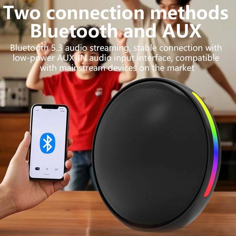 In Stock Satellite-shaped Bt Speaker Wireless Fabric RGB Speaker and Subwoofers Desktop Mini Excellent Speaker
