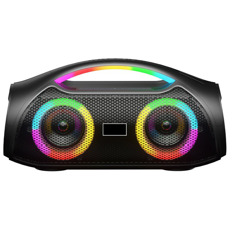 OEM 30W Boombox Stereo Hifi Portable Wireless Speaker RGB Breathing Light Waterproof Deep Bass for Outdoor Party with 2 Microphones