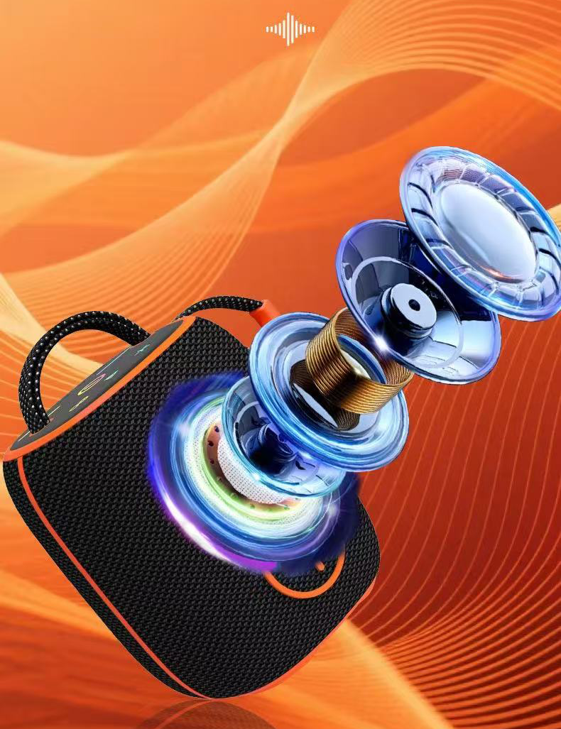 Party Fabric Professional Waterproof Portable Mini Wireless Bass Active Speaker for Outdoors Camping Travel