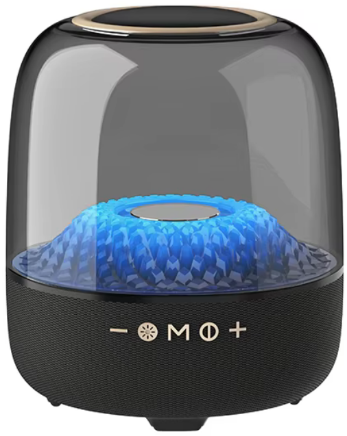 OEM 2026 Business Promotional Gift Sets Mini Wireless Speaker LED Light RGB Surround Stereo Sound Home High Power Transparent (SP-5939)