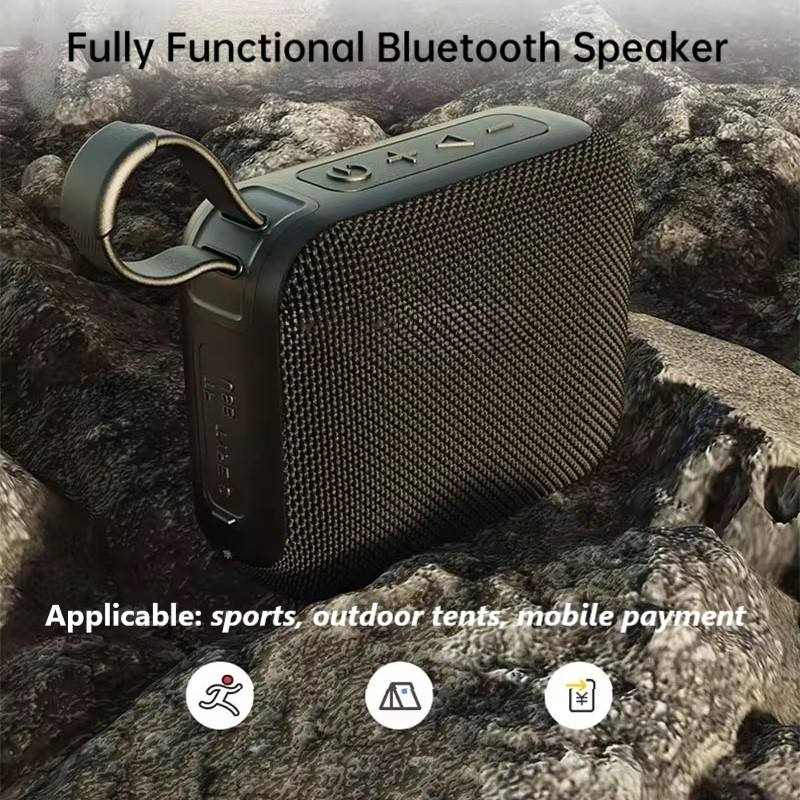 Portable 5W TWS ABS Wireless Speaker Mobile Phone Loop Design Full Function Boom Box Travel  Use Memory Card Hifi Horn Tweeter