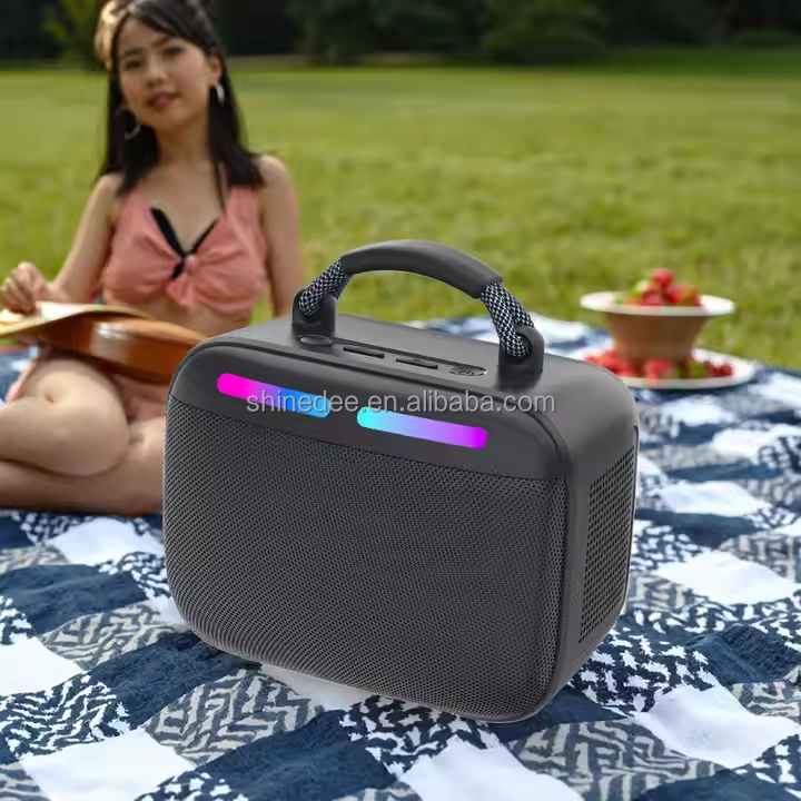 2025 Customized Super Bass  Wireless Microphone Outdoor Waterproof Speaker Subwoofer Uhf System Set for Karaoke Singing