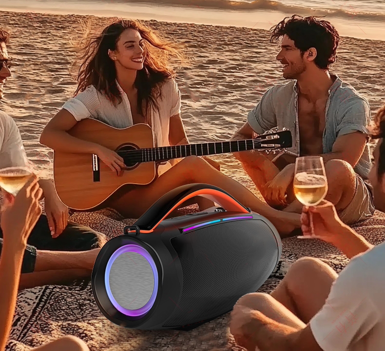 Large Capacity Outdoor Portable Handheld Bluetooth Speaker 20W High Power Dual Speakers with Subwoofer Superior Sound Quality