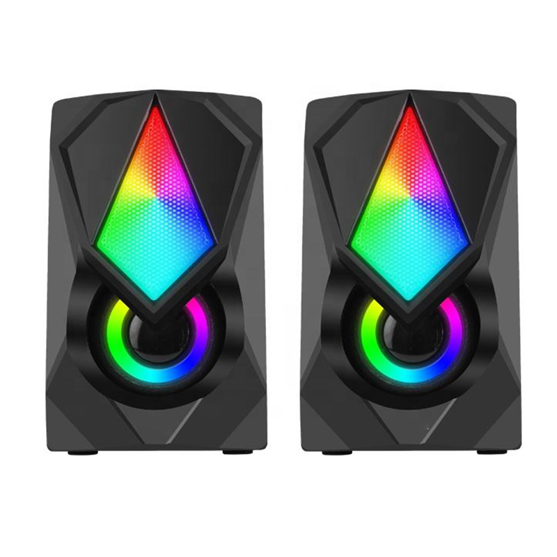 RGB Gaming Stereo Speaker with LED Light Desktop Speakers (SP-5019)