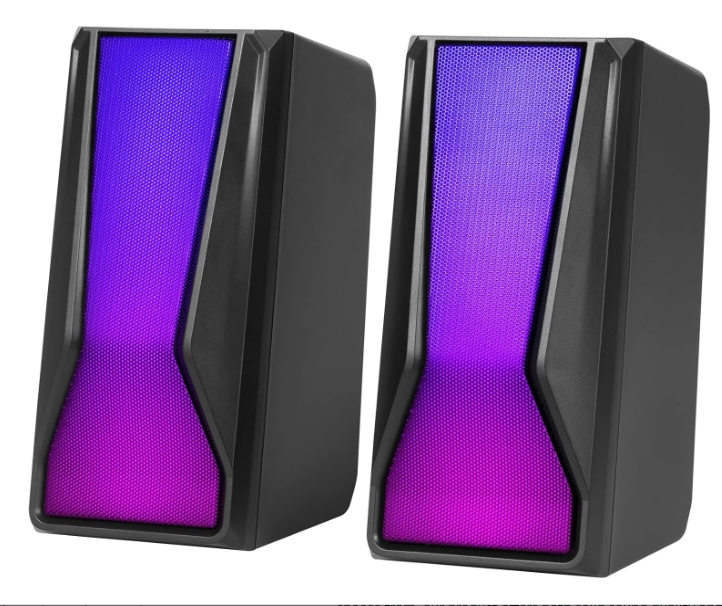 RGB Gaming Desktop Speaker System with Stereo Sound and LED Light (SP-2529)