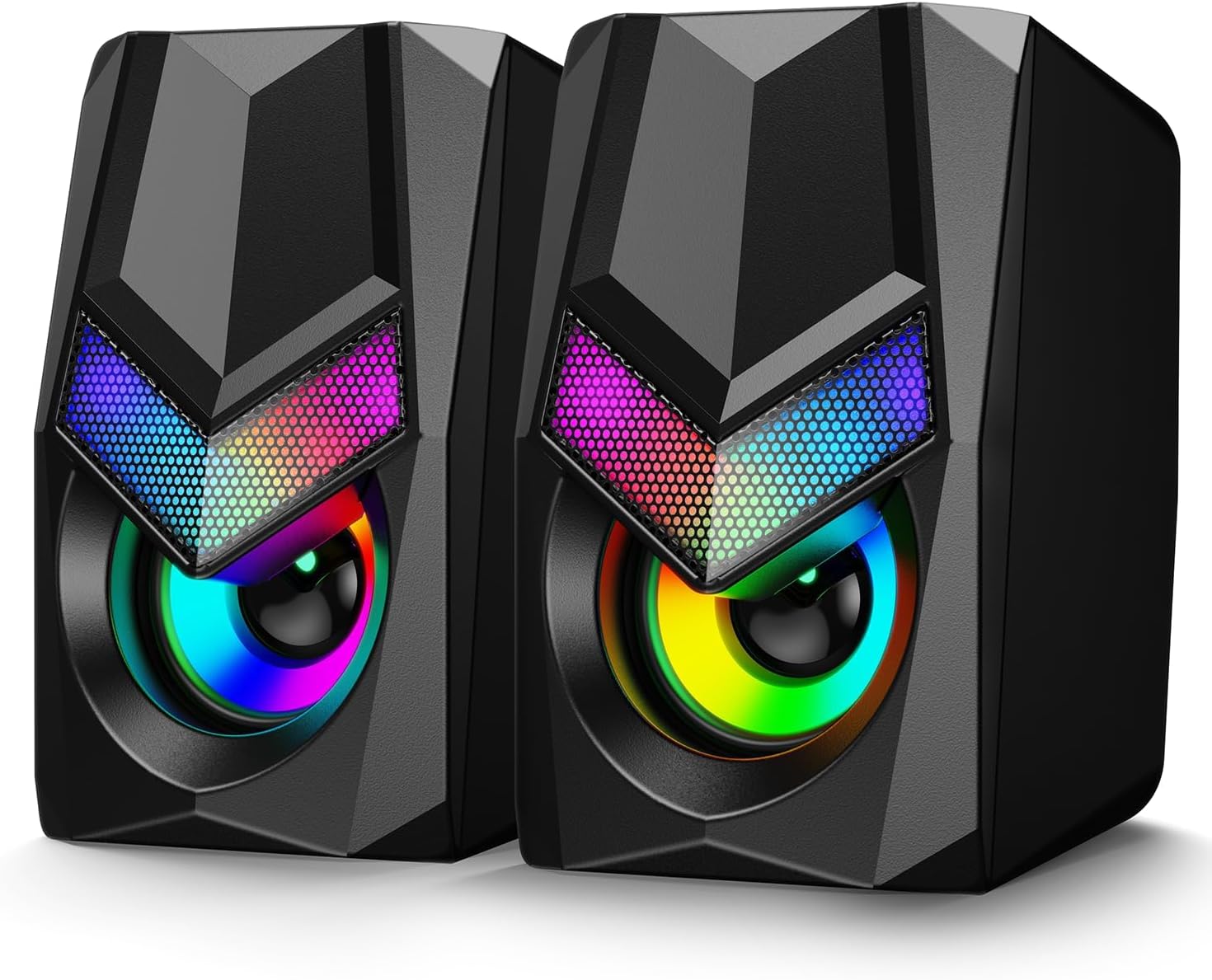 OEM 2.0 Computer Gaming Speaker RGB  PC Speakers for Desktop,  Gaming, Home Stuff （SP-2009）