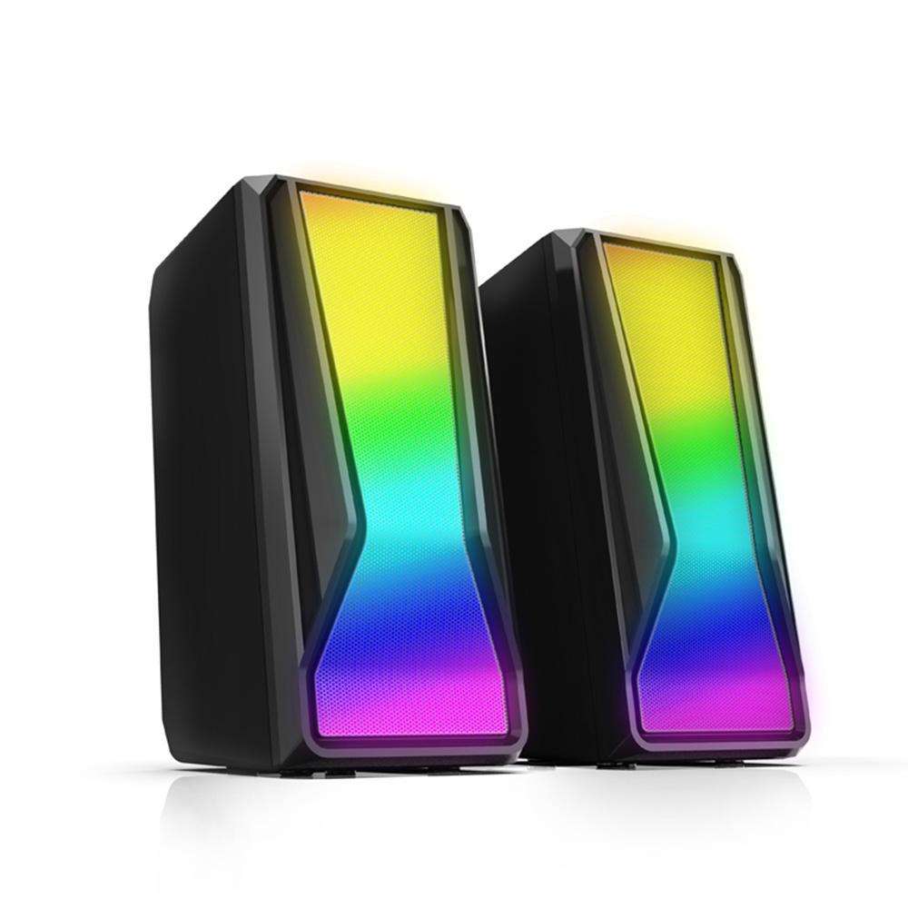 RGB Gaming Desktop Speaker System with Stereo Sound and LED Light (SP-2529)