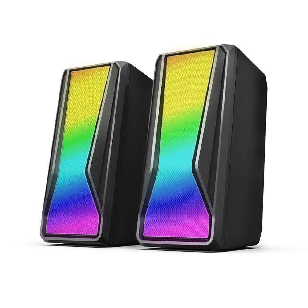 RGB Gaming Desktop Speaker System with Stereo Sound and LED Light (SP-2529)