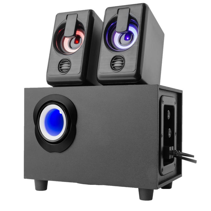 RGB LED 2.1 Gaming Speaker System with Subwoofer for PC Desktop （SP-6302）