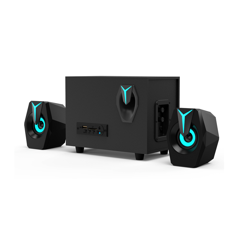 RGB LED 2.1 Gaming Speaker System with Subwoofer for PC Desktop （SP-2008）