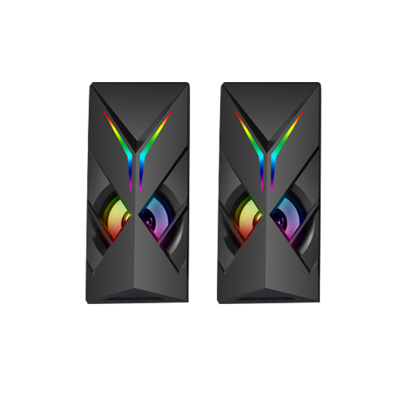 RGB LED Gaming Speaker System Dual Stereo Computer Speaker （SP-6005）
