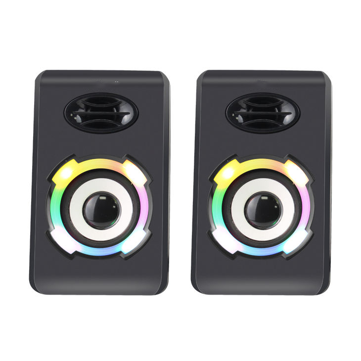 Colorful LED Stereo Gaming Speaker System for PC Desktop （SP-6166）
