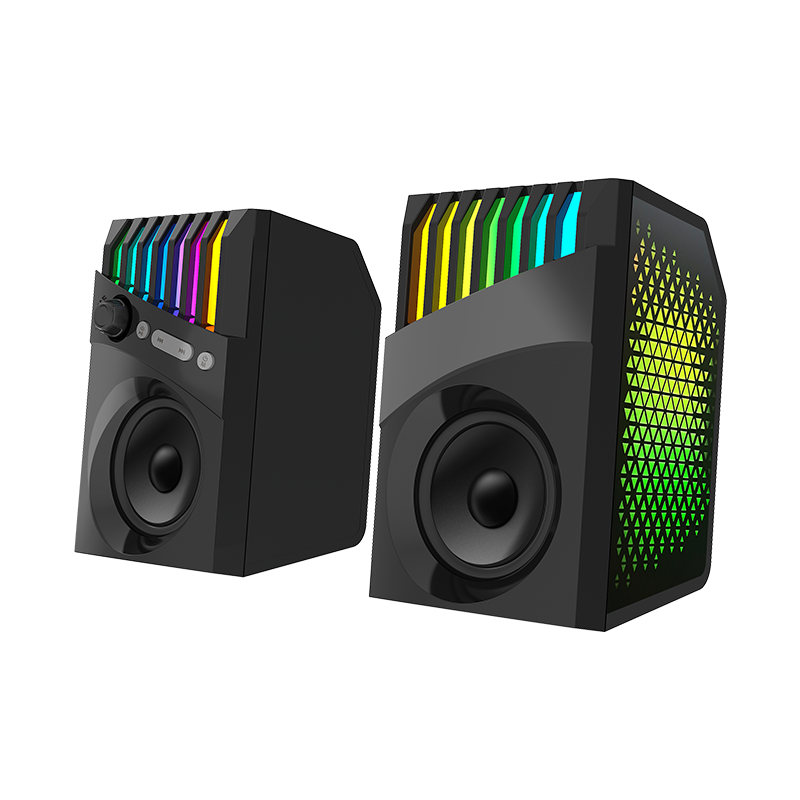 Black RGB Gaming Bluetooth Speaker with Dynamic LED Light and Volume Control（SP-267BT）
