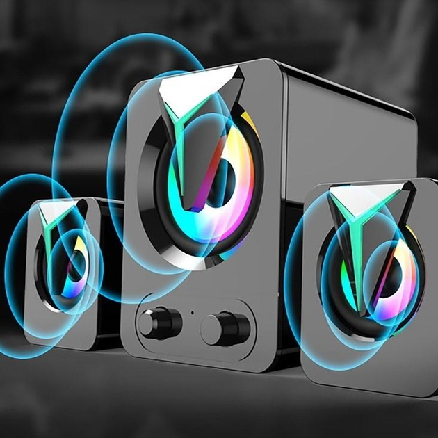 RGB LED 2.1 Channel Gaming Speaker System with Subwoofer （SP-2025）